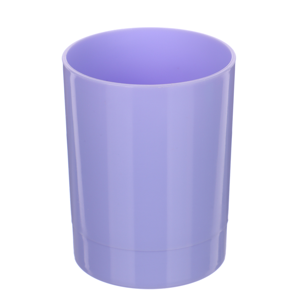 Подставка-стакан для ручек и карандашей, пластик, ассорти 6 цветов, арт.№ 595-019