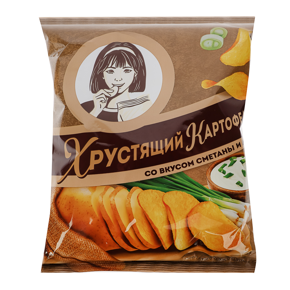 Чипсы хруст.картофель в ломтиках сметана-лук 40г., арт.№ G73-001