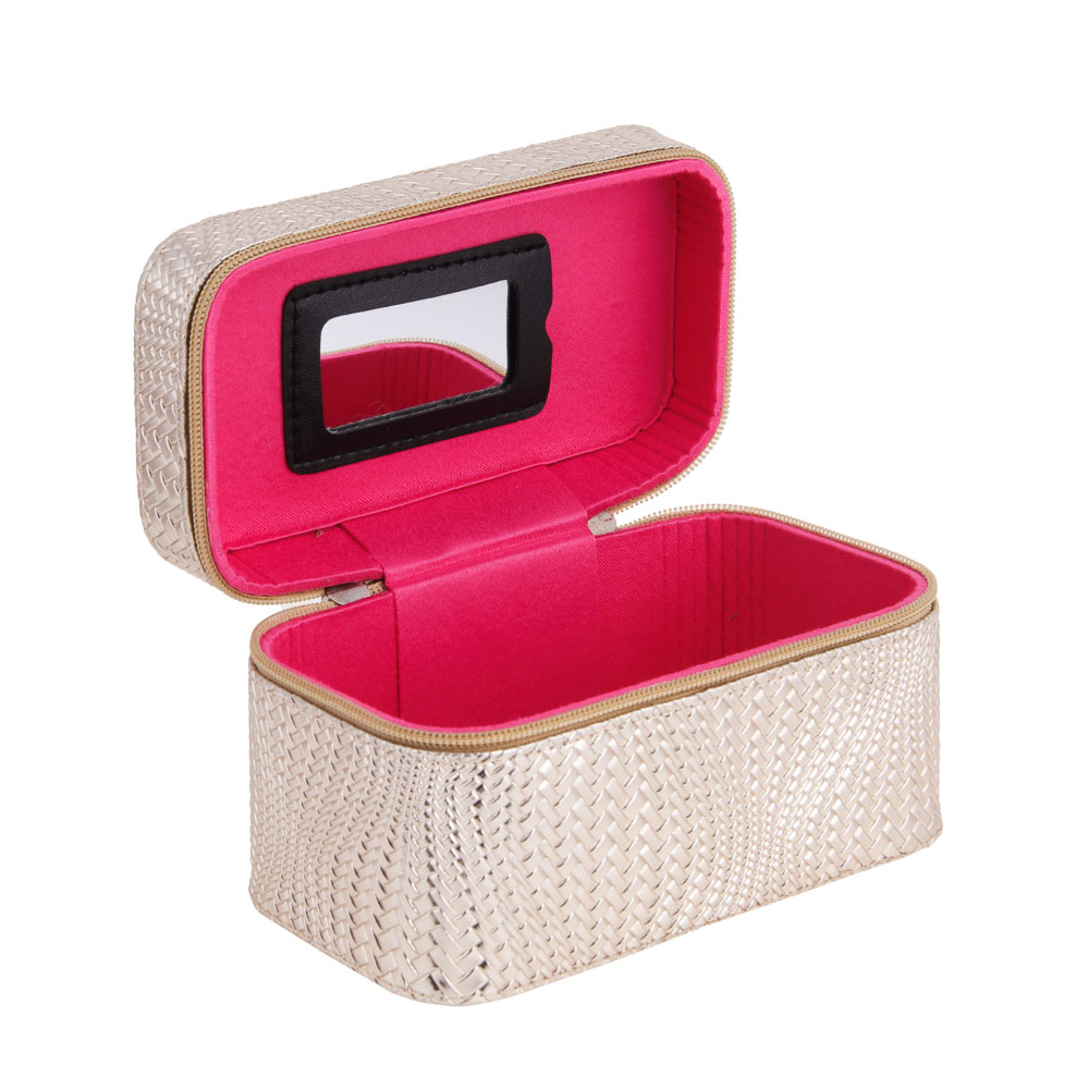 Шкатулка для украшений, 19х10,5х10,5см, полиуретан, цвет золотой, арт.23-21, арт.№ 504-853