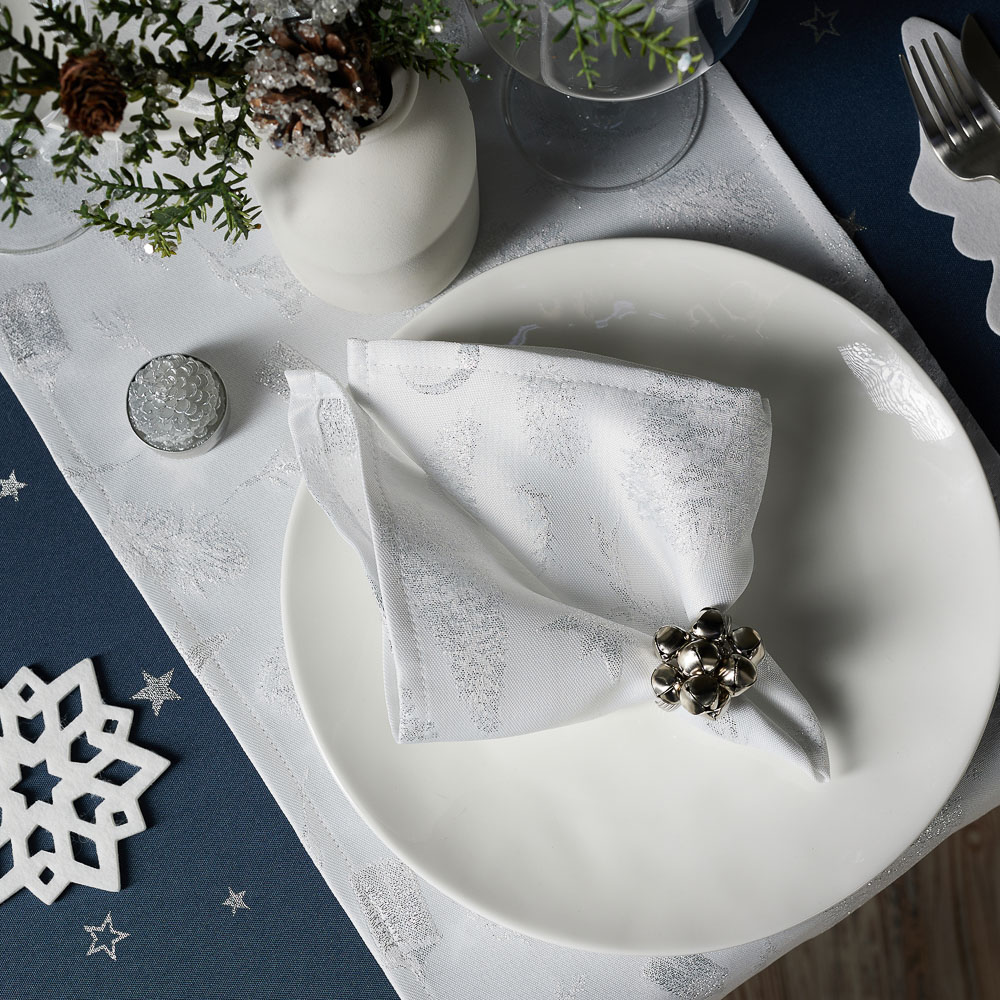 PROVANCE Ноэль Салфетка текстильная 2шт, 33x33см, 85% полиэстер 15% люрекс, арт.№ 492-159