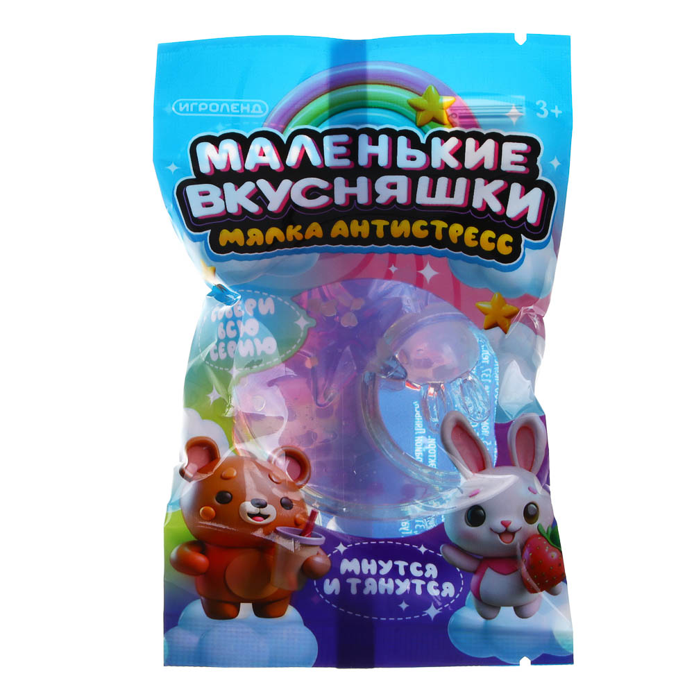 ИГРОЛЕНД Мялка антистресс "Маленькие вкусняшки", TPR, 5,5х3,2 см, 6 дизайнов, арт.№ 297-012