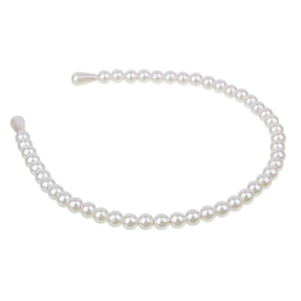 BERIOTTI Ободок "Жемчужина", 0,8см, пластик, 2-6 цветов, арт.№ 323-109