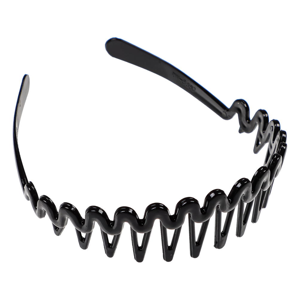 BERIOTTI Ободок для волос, 3,5см, пластик, черный, 3462-7, арт.№ 323-158