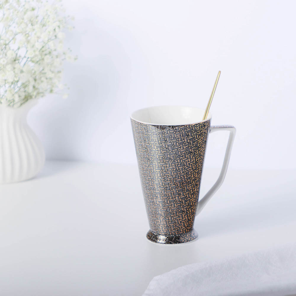 MILLIMI Гармония браун Кружка 450мл, костяной фарфор, арт.№ 802-439