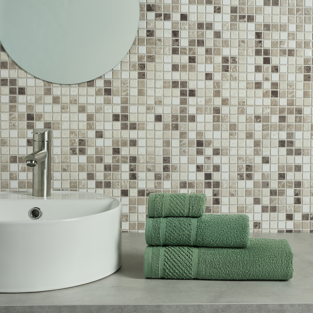 PROVANCE Виана Полотенце махровое, 100% хлопок, 70х130см, зеленый, арт.1, арт.№ 484-112