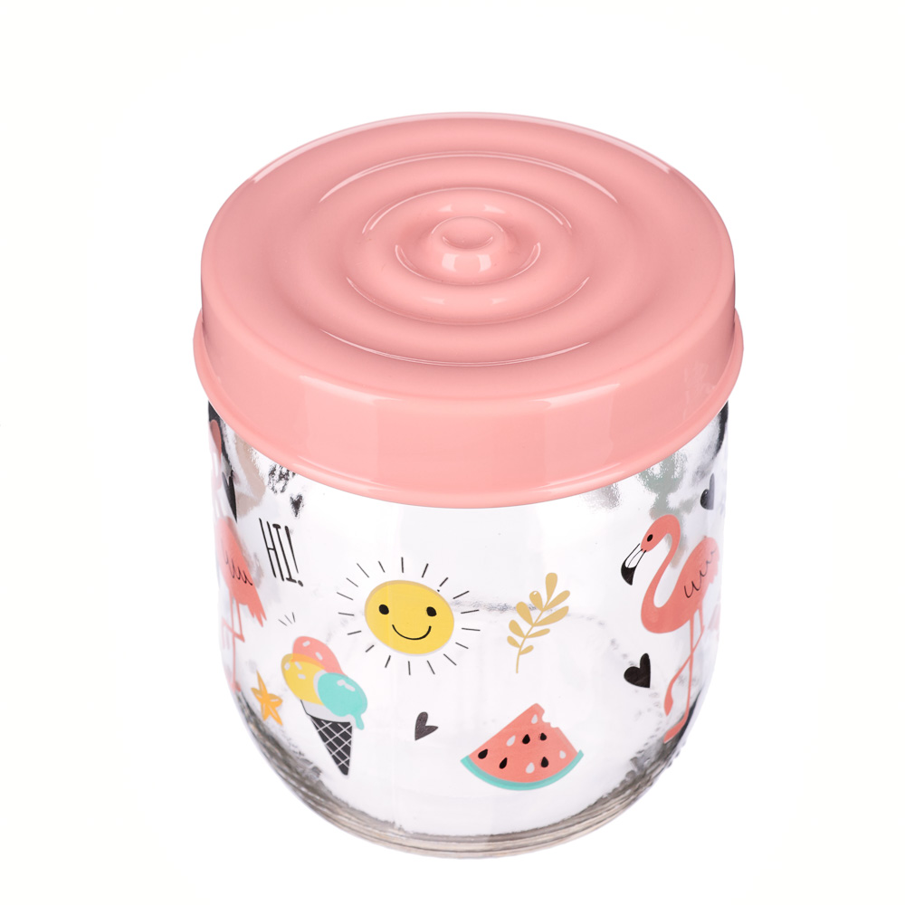 HEREVIN Летнее настроение Банка для сыпучих продуктов, стекло, 425мл, 171341-846, арт.№ 828-251
