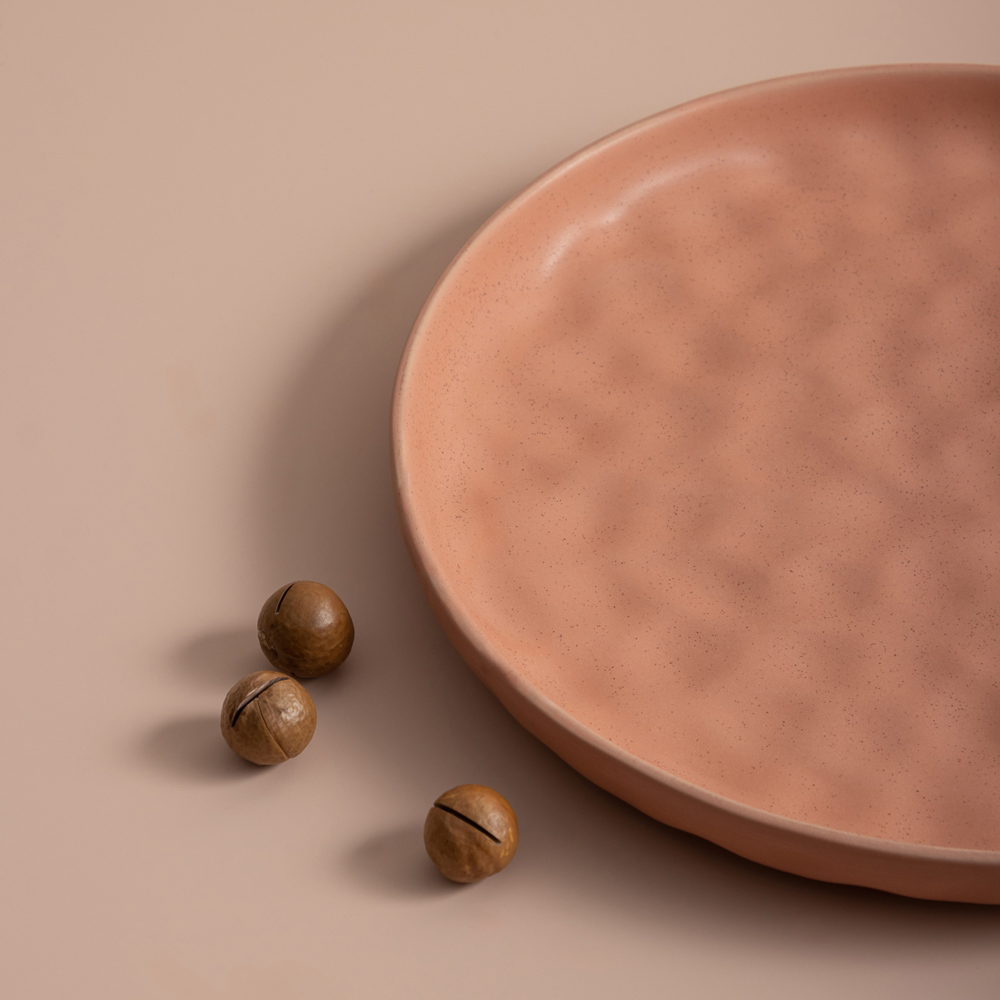 MILLIMI Эвелин Тарелка подстановочная, 26,5х2,5см, керамика, персиковый, арт.№ 824-070
