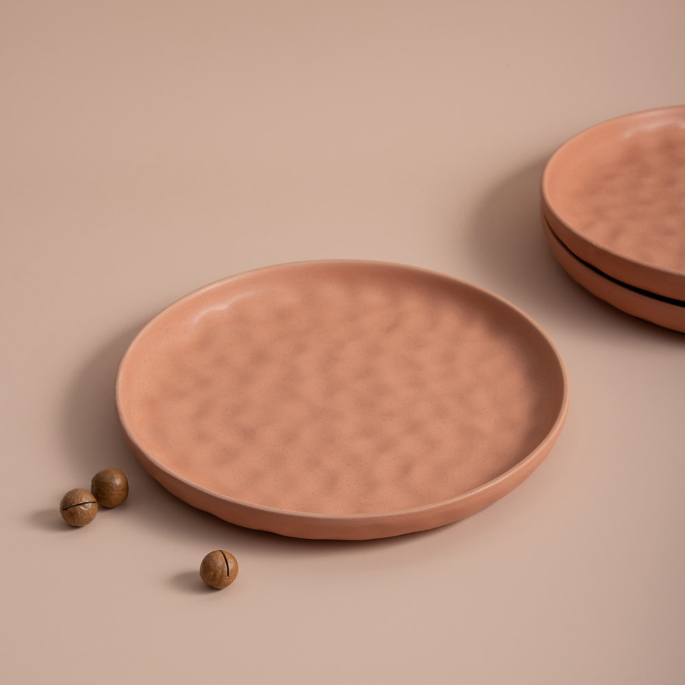MILLIMI Эвелин Тарелка подстановочная, 26,5х2,5см, керамика, персиковый, арт.№ 824-070