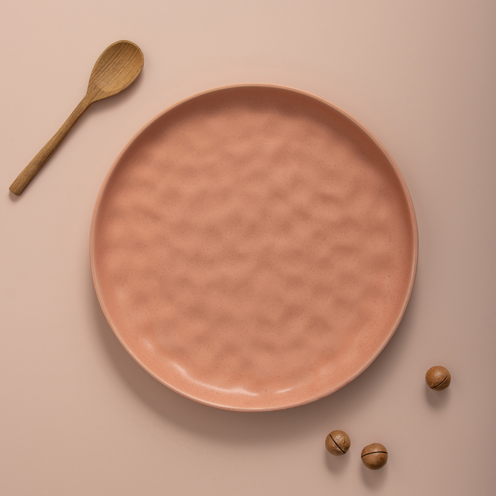 MILLIMI Эвелин Тарелка подстановочная, 26,5х2,5см, керамика, персиковый, арт.№ 824-070