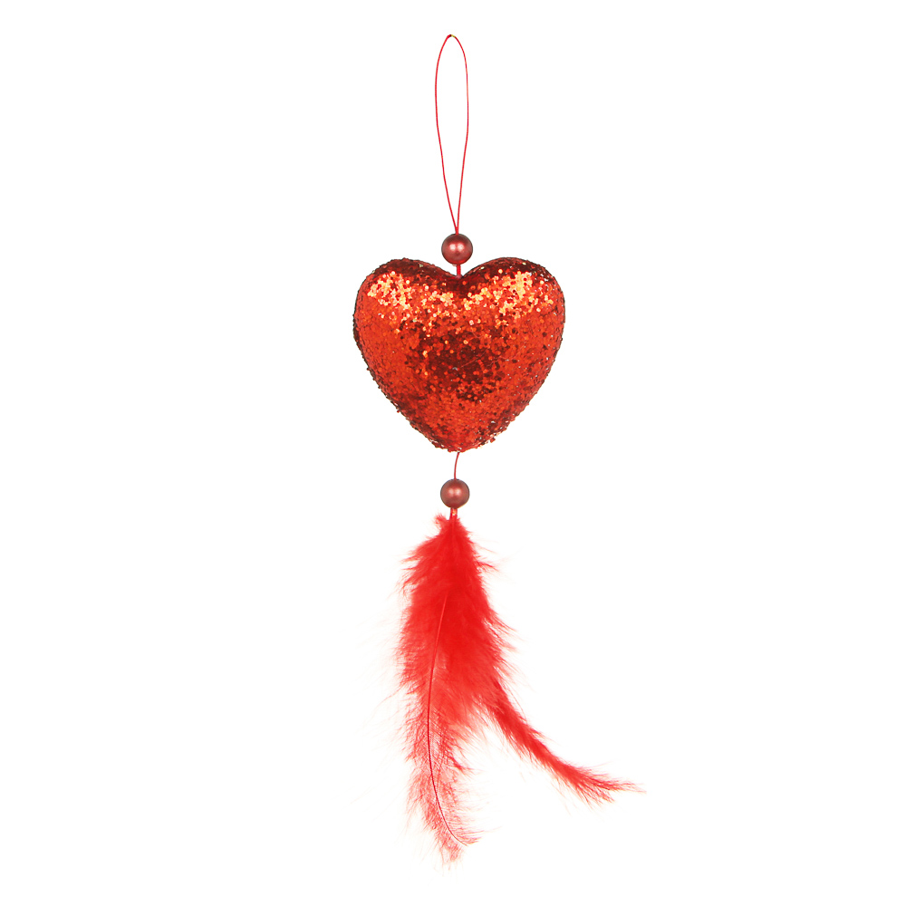 СНОУ БУМ Подвеска с кисточкой, 17см, полиэстер, пластик, 6 дизайнов, арт.№ 376-705