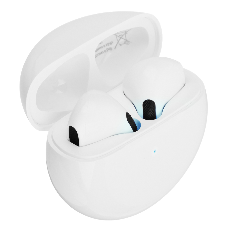 Наушники беспроводные TWS BY Promo LitePods, вкладыши, 28/150 mAh, BT:5.3, белый, арт.№ 410-267