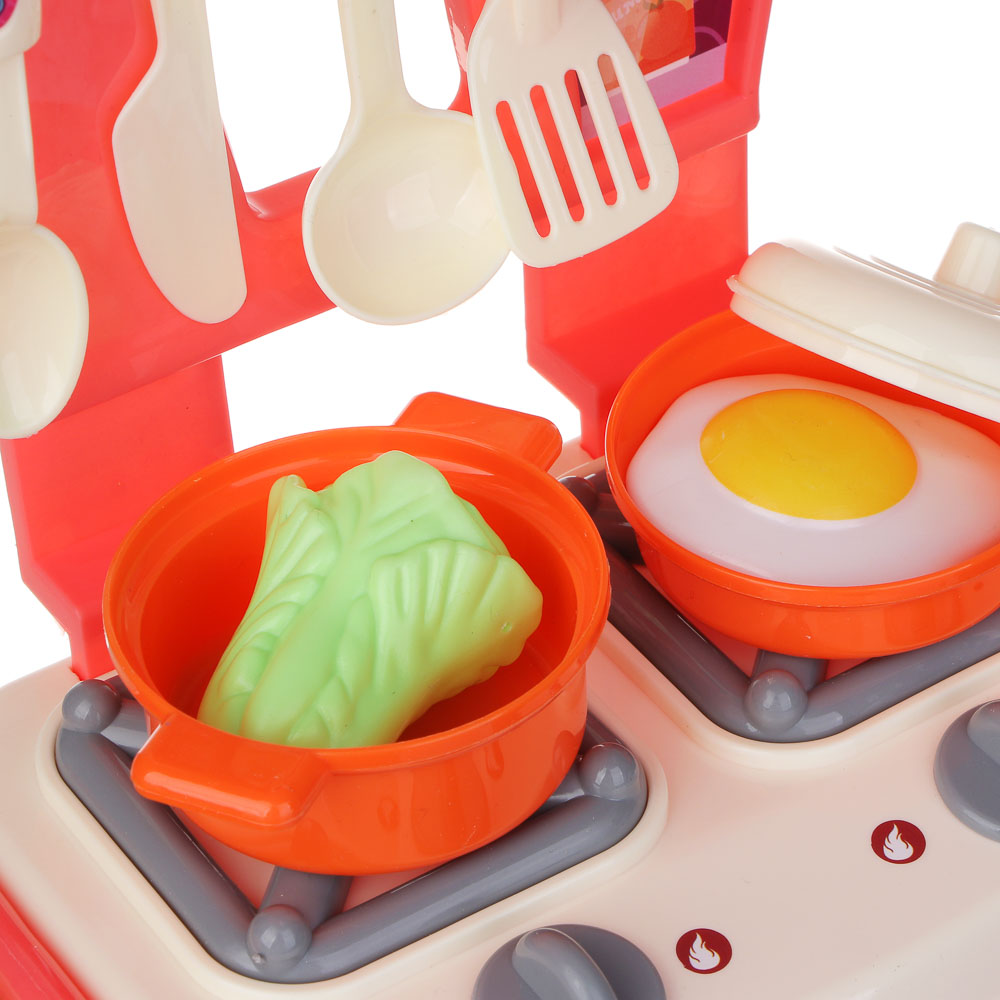 ИГРОЛЕНД Набор игровой "Любимая кухня" с тележкой в чемодане, 22х19х20 см, PE, PP, арт.№ 294-196