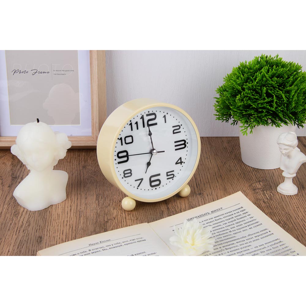 LADECOR CHRONO Будильник, 11x4,2x11см, 1xАА, металл, арт.1, арт.№ 529-033