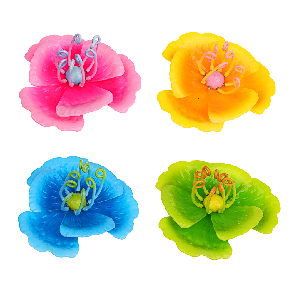 INBLOOM Фигурка на стержне Цветок 12,5х12,5х64см, металл, пластик, арт.№ 153-008