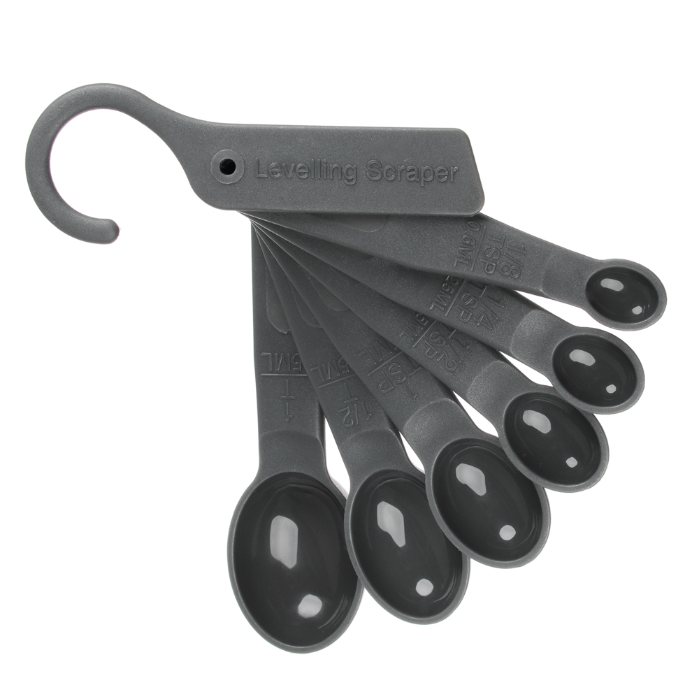 Ivlev Chef Fusion Набор мерных ложек 6пр, 0,6мл, 1,25мл, 2,5мл, 5мл, 7,5мл, 15мл, пластик, арт.№ 881-231