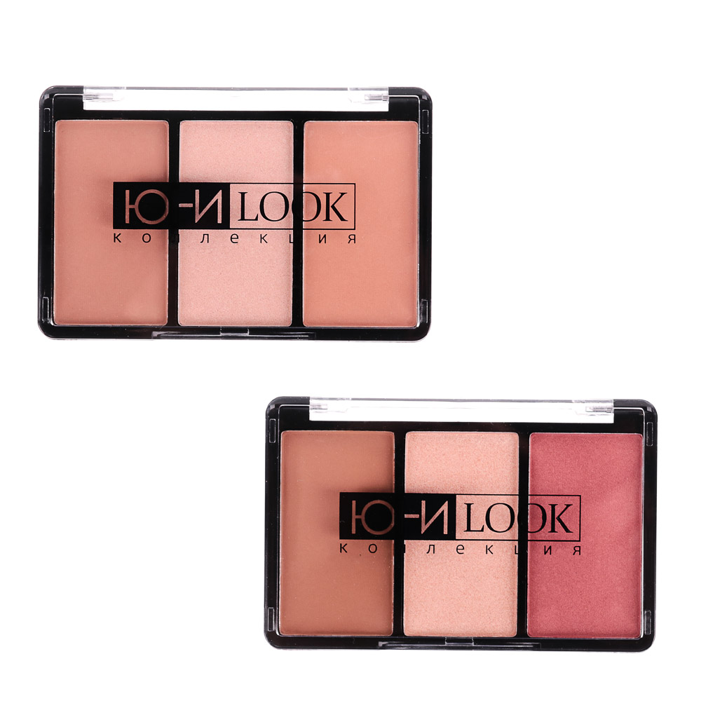 ЮНИLOOK Набор для контуринга 3 в 1, 11гр, 2 тона, НК-21, арт.№ 330-411