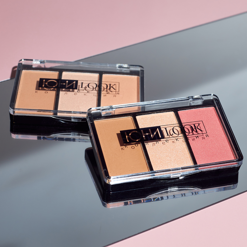 ЮНИLOOK Набор для контуринга 3 в 1, 11гр, 2 тона, НК-21, арт.№ 330-411