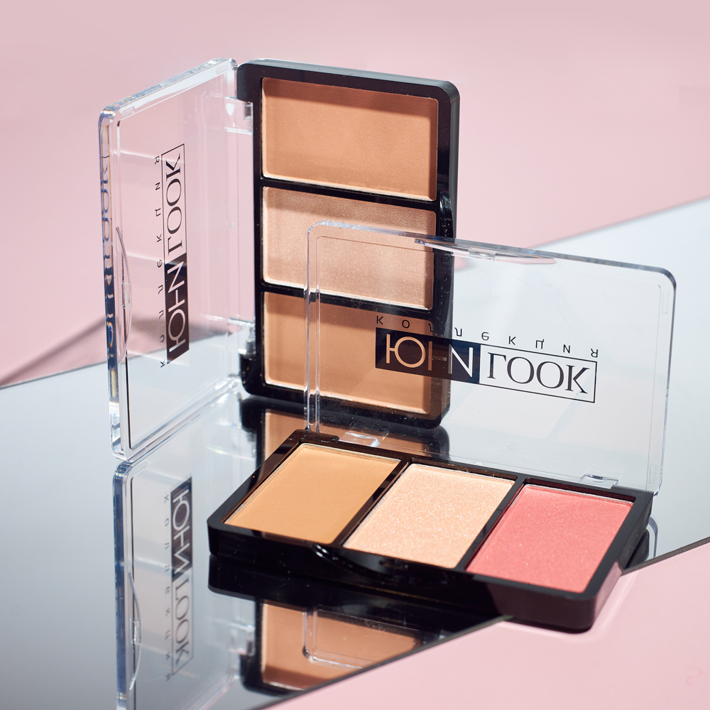 ЮНИLOOK Набор для контуринга 3 в 1, 11гр, 2 тона, НК-21, арт.№ 330-411