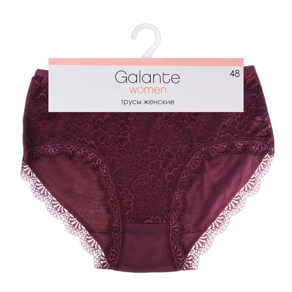GALANTE Трусы женские макси ажурные, р. 48-54, 95% хлопок, 5% эластан, арт.1, арт.№ 331-118