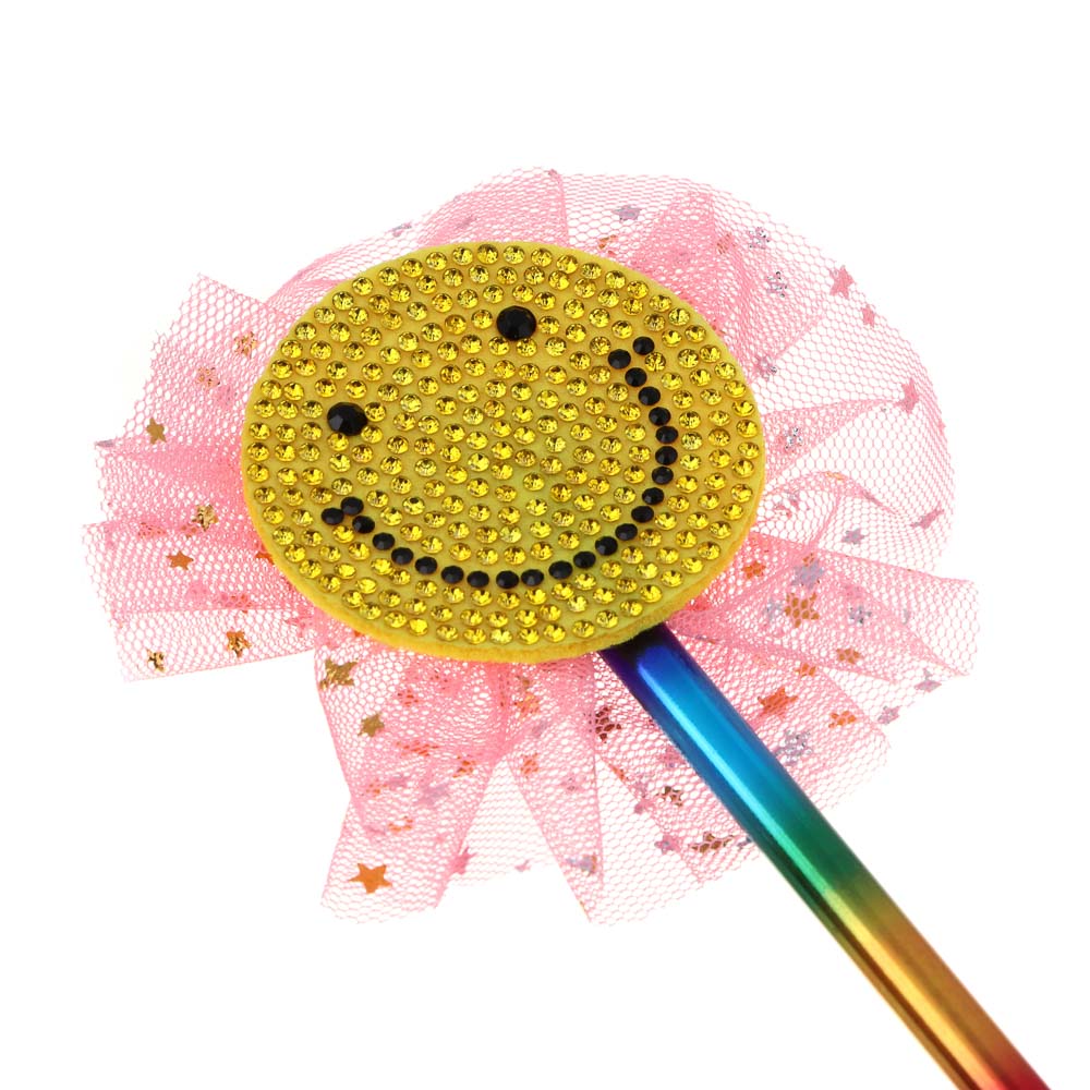 Ручка шариковая синяя, наконечник в форме сердечка/единорога/бабочек, ткань, пластик, корп.17,5 см, 4диз., арт.№ 526-023