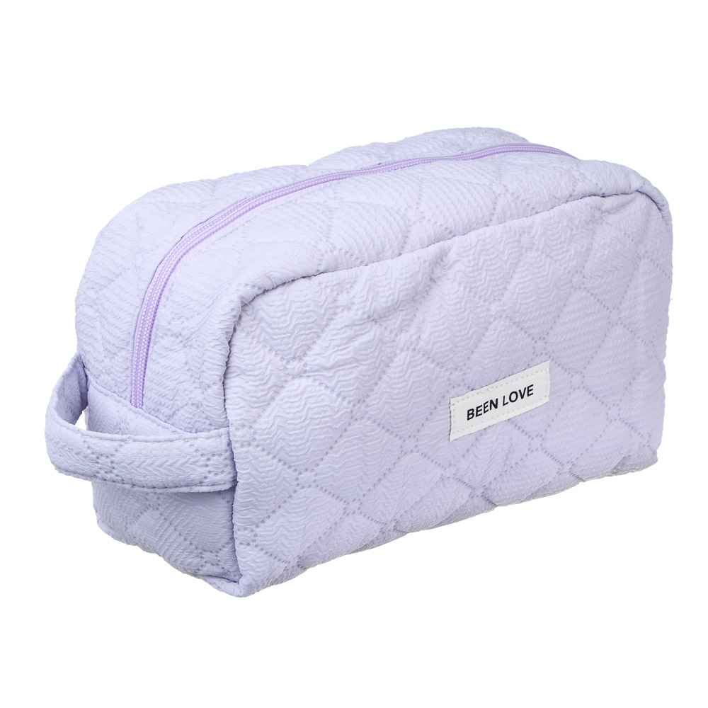 ЮL Косметичка стеганая дутая с боковой ручкой Килт, 100% ПЭ, 24х13х10см, 2 цвета, арт.№ 327-325