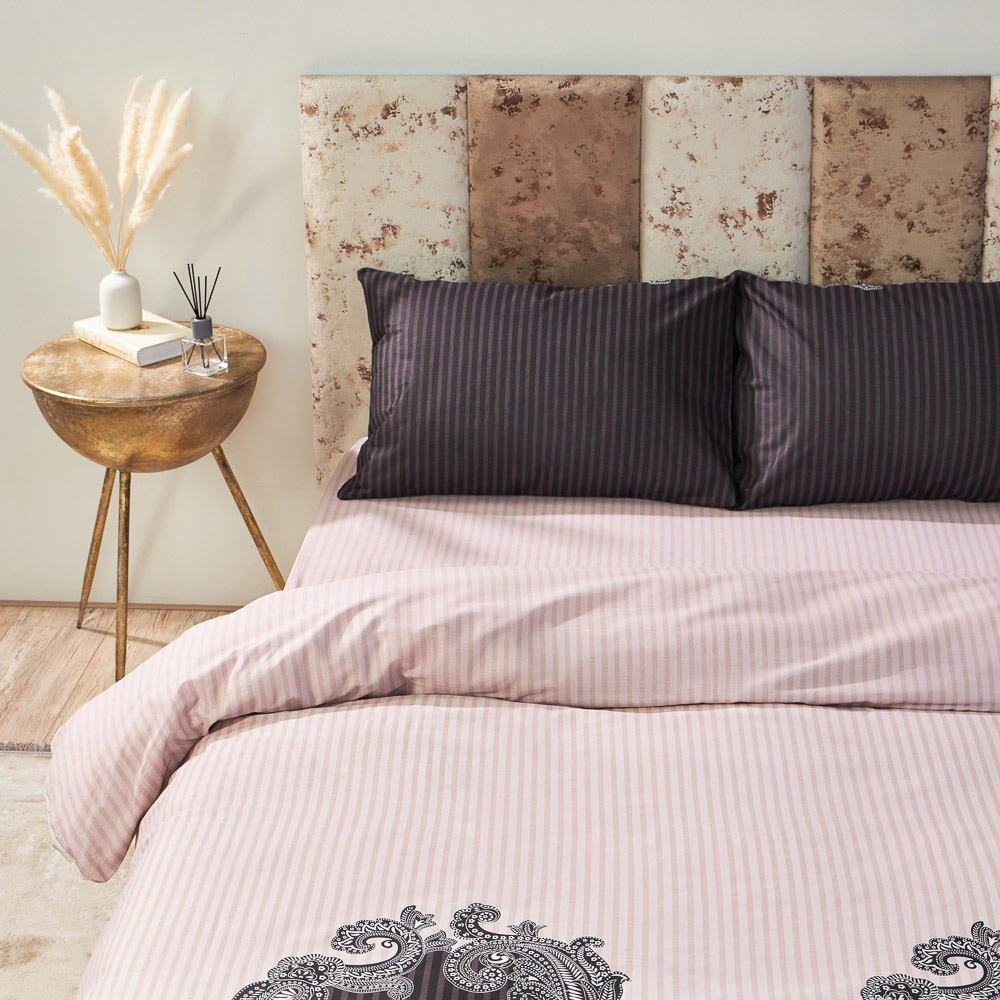 PROVANCE Хейзел Комплект постельного белья евро (4 предмета), бязь, 100% хлопок, бежевый, арт.№ 421-337