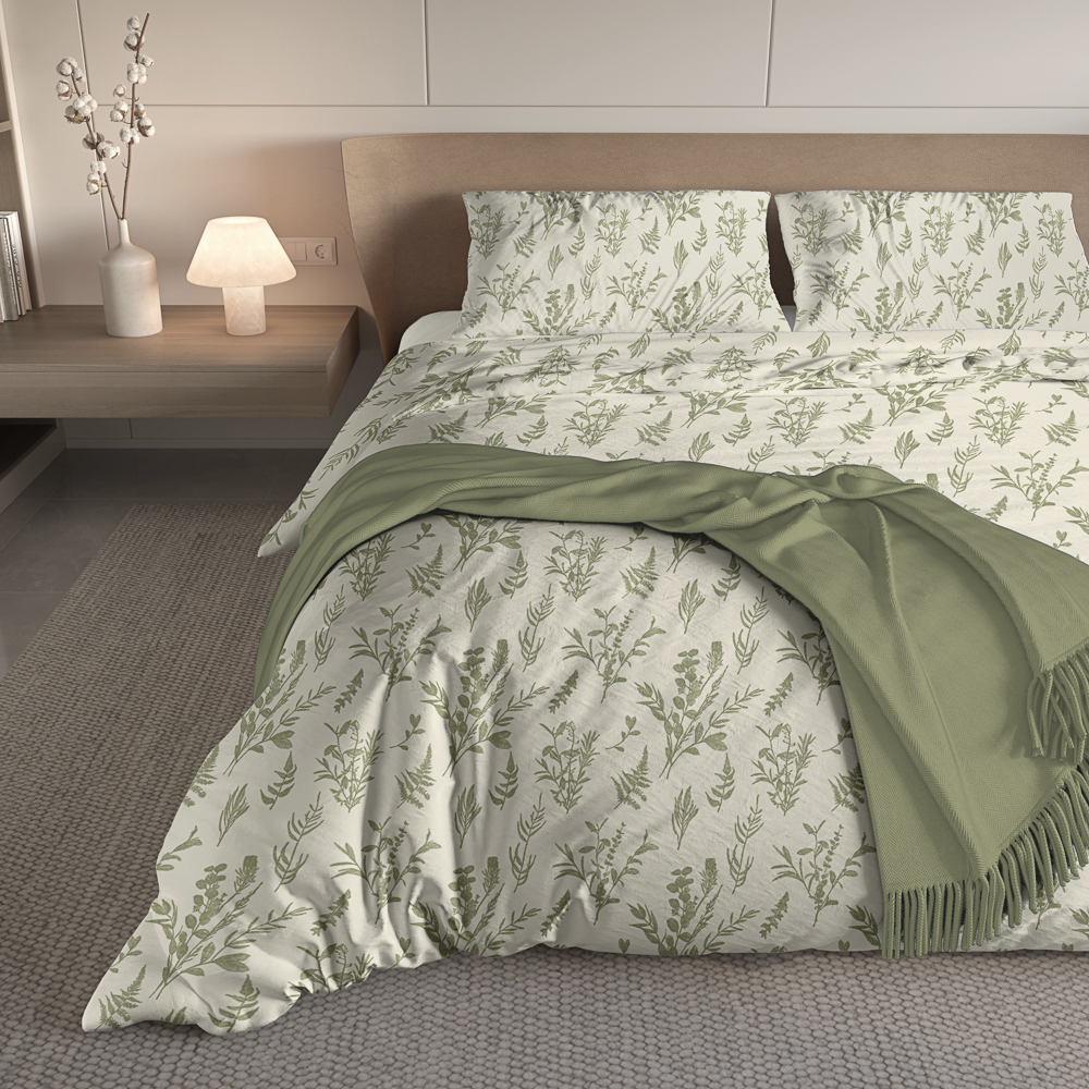 Комплект постельного белья евро (4 предмета) тм PROVANCE Сенса макосатин, 100% полиэстер, 2 дизайна, арт.№ 421-411