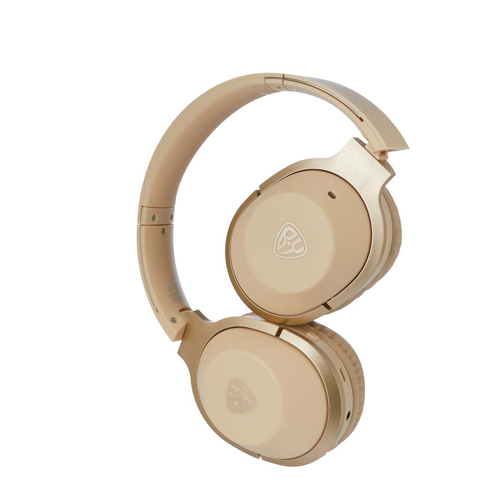 Наушники беспроводные накладные BY Slide, 400мАч, BT 5.0, складные, бежевый, арт.№ 443-017