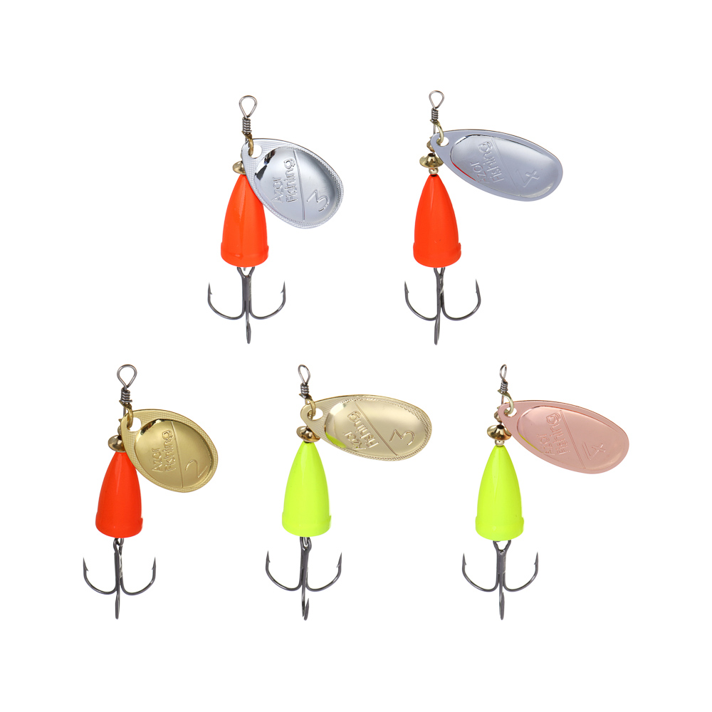 Блесна вращающаяся "Колокол" тм AZOR FISHING, №2,3,4, 5 видов, арт.№ 145-186