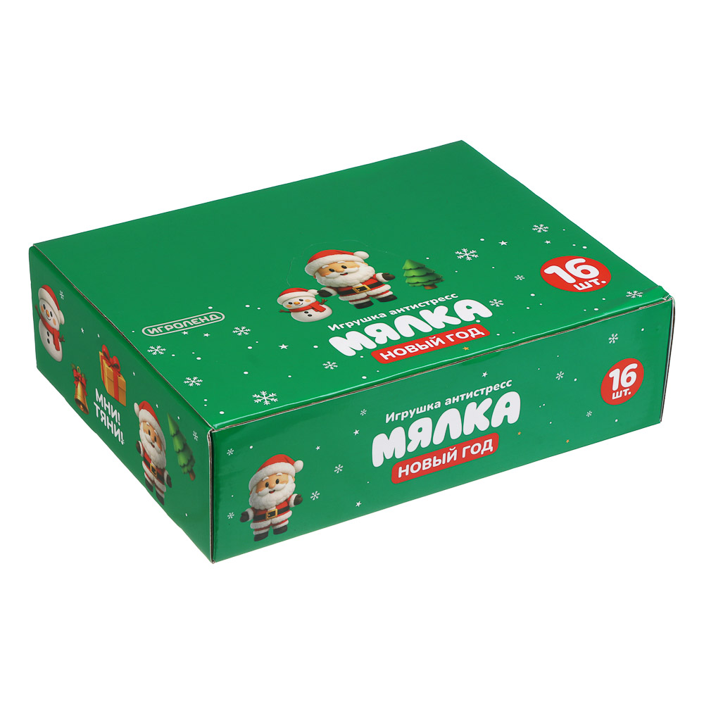 Игрушка антистресс Мялка "Новый год", ИГРОЛЕНД, TPR, арт.№ 297-191