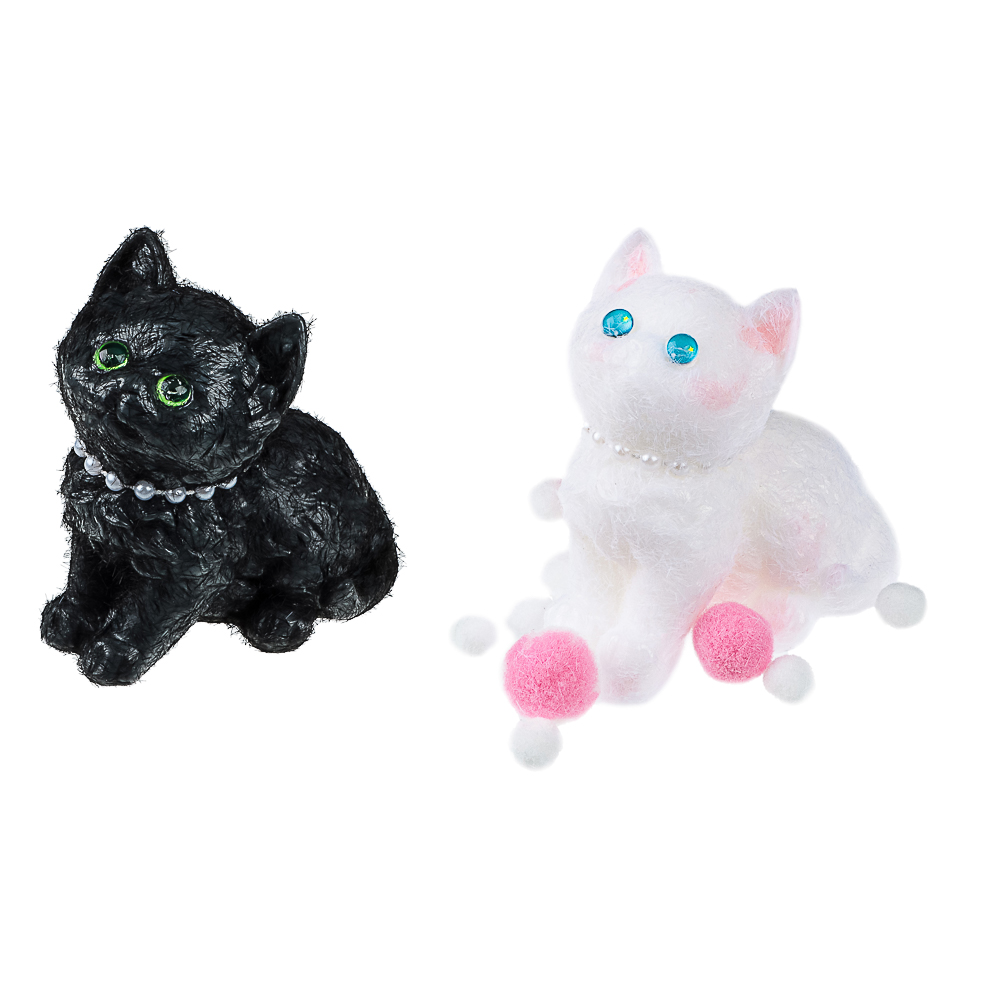 Игрушка Сквиш антистресс "Котик с милыми глазками", TPR, 13х15х4,5см, 2 дизайна, арт.№ 297-145