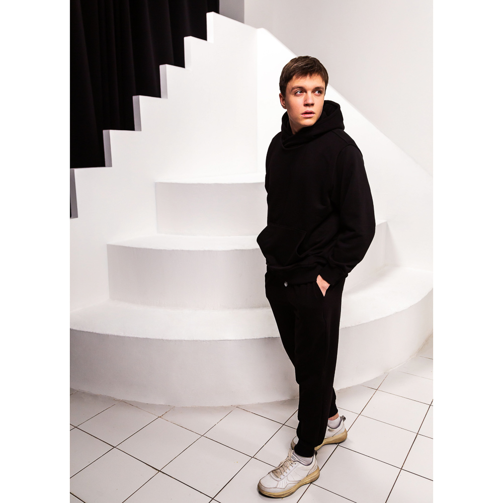 BY Basic Брюки мужские, хлопок, цвет черный, размер M, арт.№ 833-157