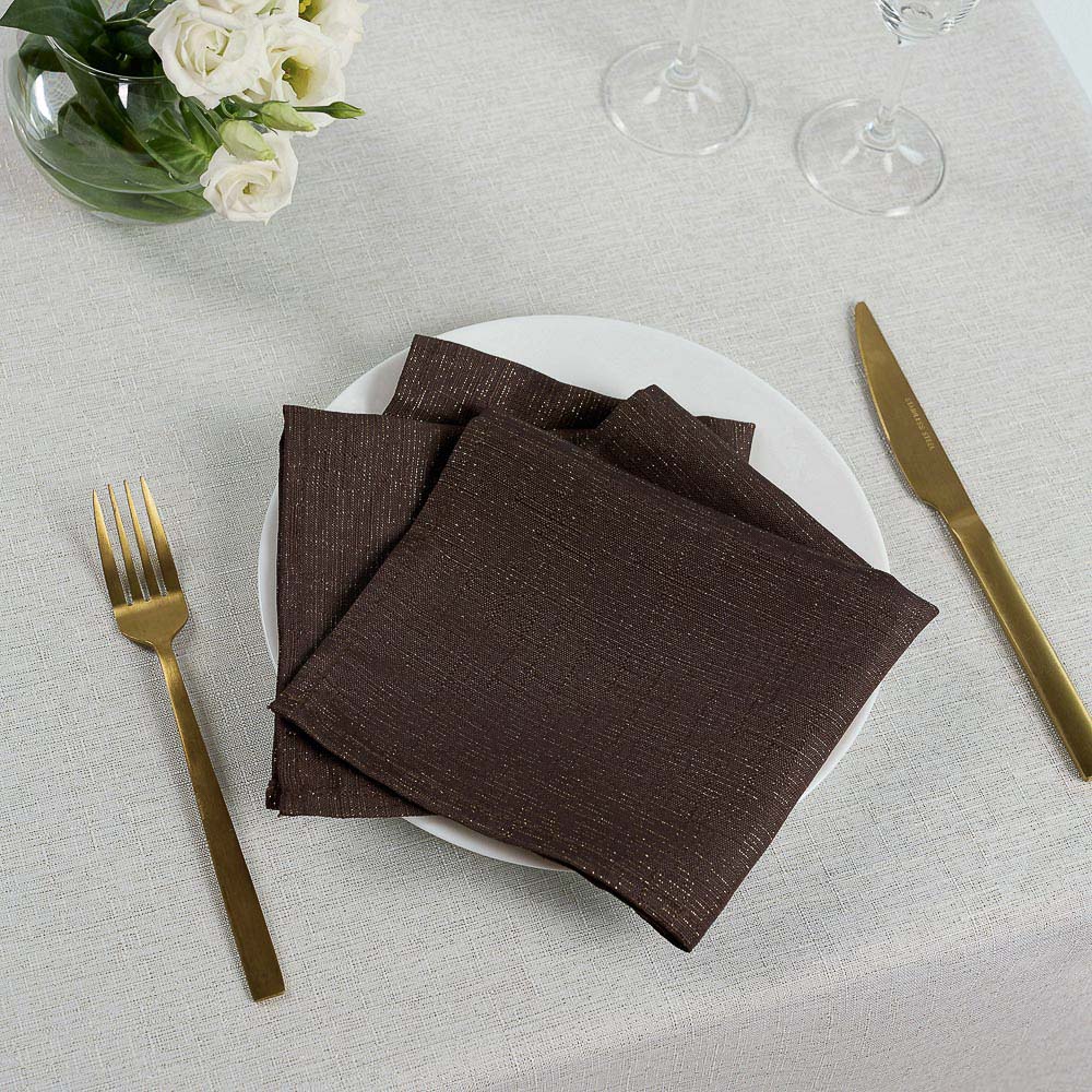 PROVANCE Фелиз Салфетка текстильная 2шт, 33x33см, 85% полиэстер 15% люрекс, арт.№ 492-195