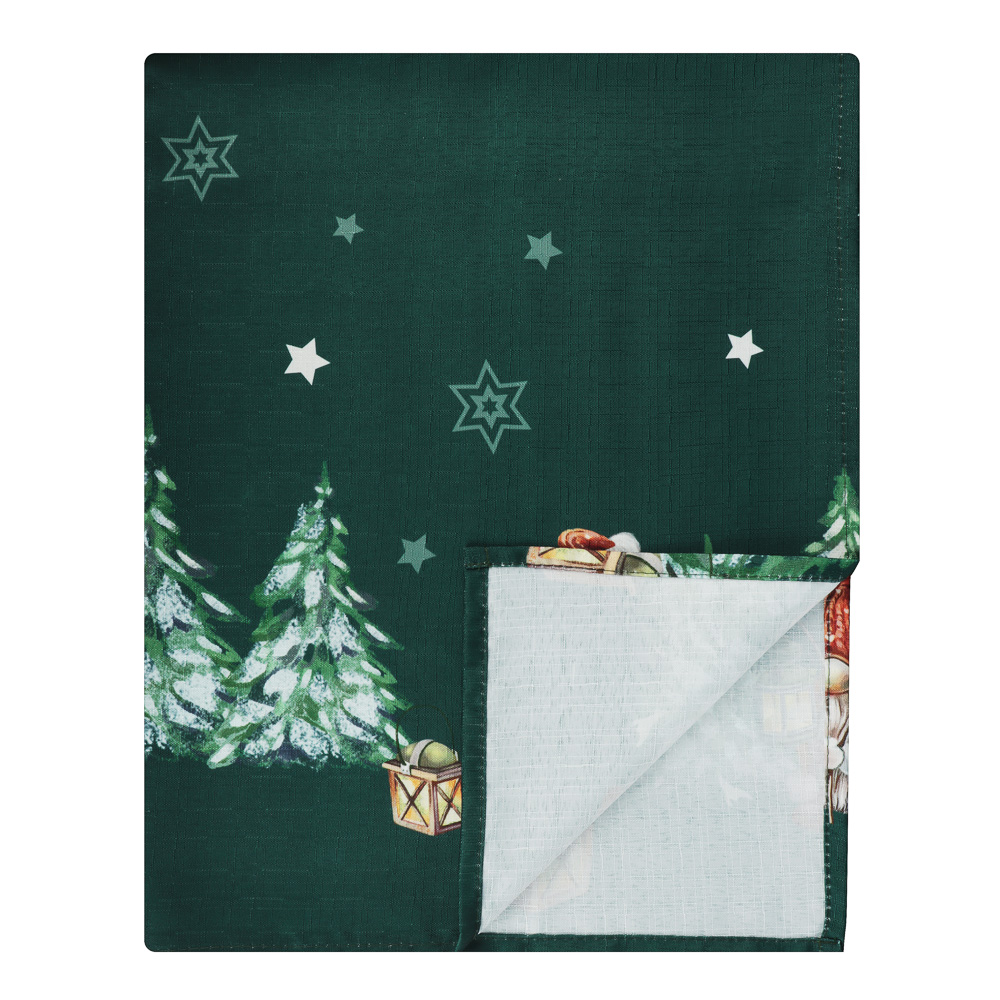 PROVANCE Фелиз Скатерть текстильная с водоотталкивающей пропиткой, 140x180см, 100%полиэстер, зеленый, арт.№ 492-197