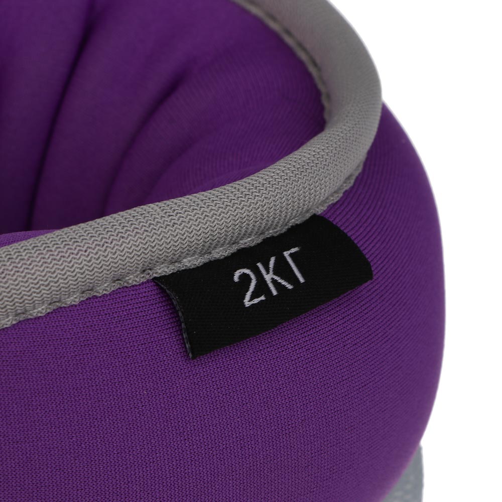 Утяжелители для ног и рук, 2шт по 2.0кг тм BY SPORT, 36x15см, неопрен, металлическая стружка, арт.№ 155-005
