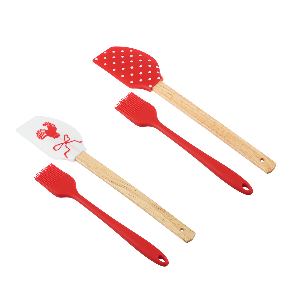 Набор тм SATOSHI Ностальгия 2 пр., кисточка кондитерская, лопатка, силикон, арт.№ 856-233