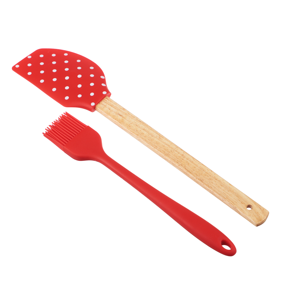 Набор тм SATOSHI Ностальгия 2 пр., кисточка кондитерская, лопатка, силикон, арт.№ 856-233