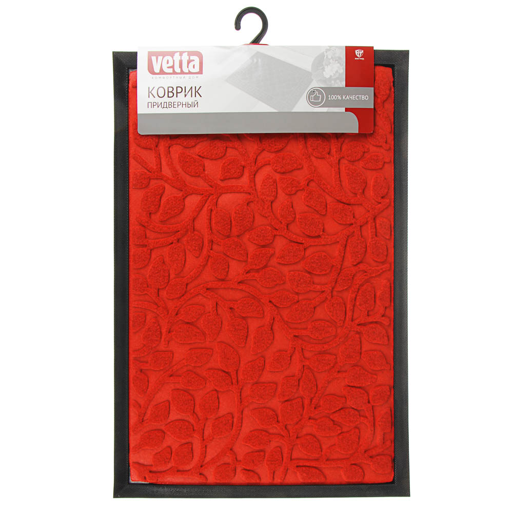 VETTA Коврик ворсовый с резиновой каймой, 40x60см, CX1023, арт.№ 466-005