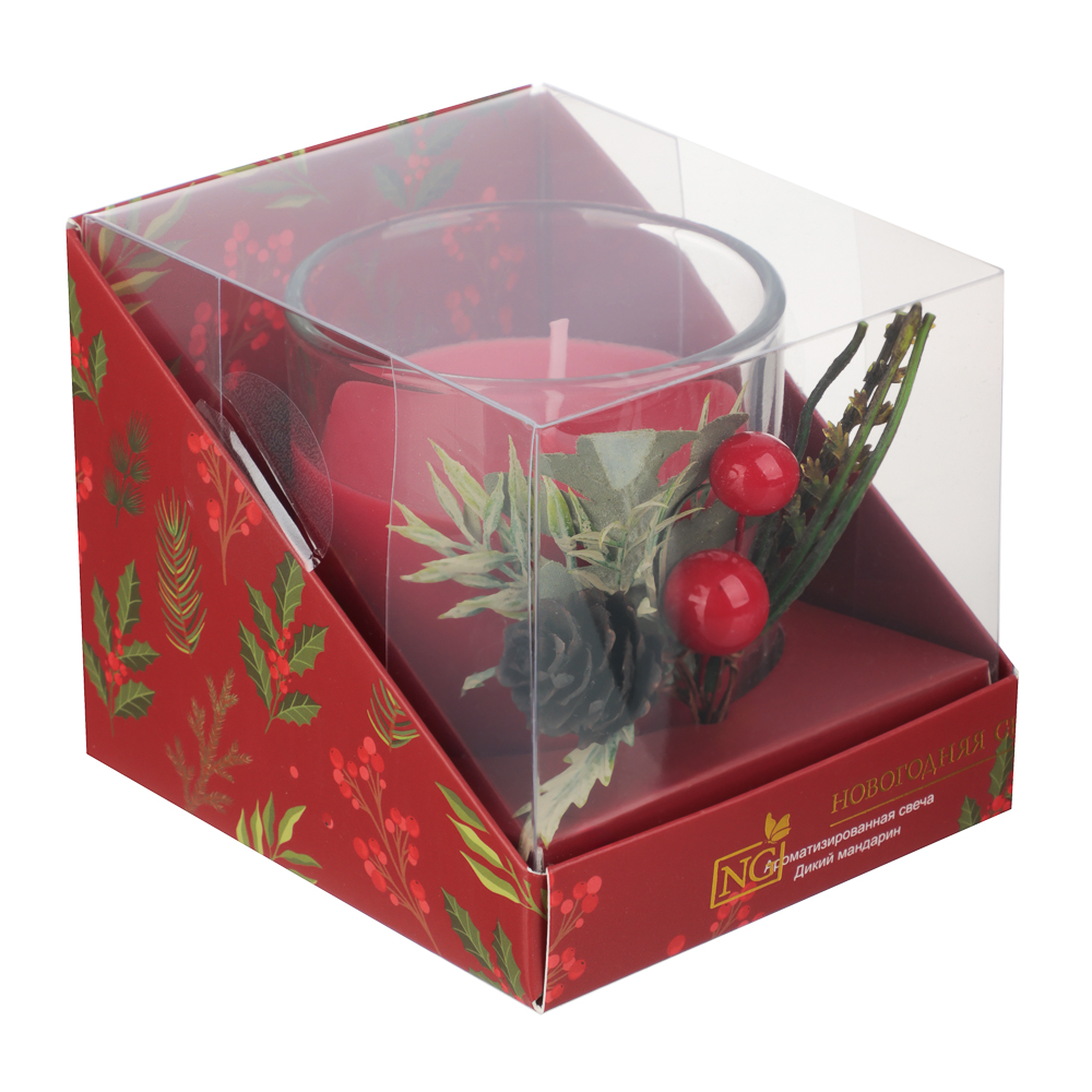 NEW GALAXY Ароматизированная свеча дикий мандарин, соленая карамель, арт.№ 778-237