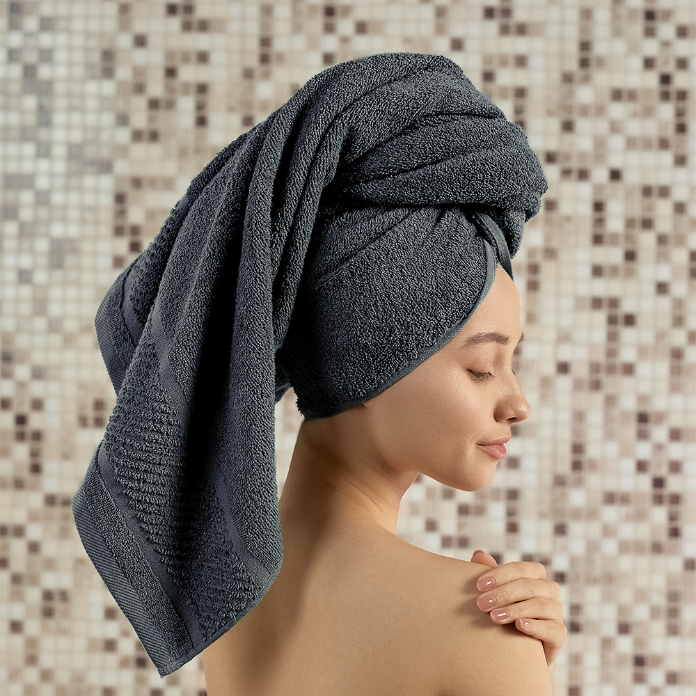 PROVANCE Виана Полотенце махровое, 100% хлопок, 70х130см, синий, арт.№ 484-079