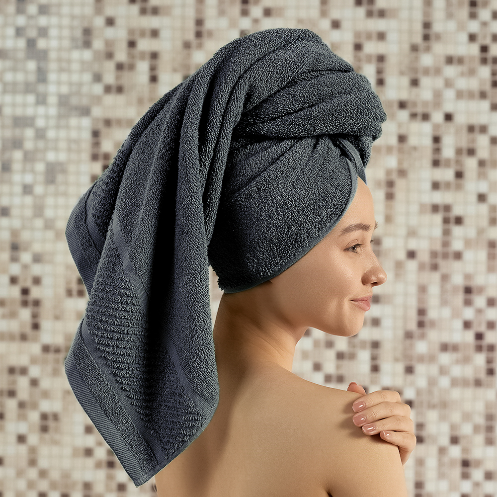 PROVANCE Виана Полотенце махровое, 100% хлопок, 70х130см, синий, арт.№ 484-079