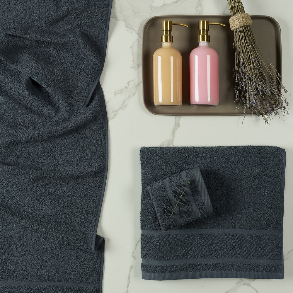 PROVANCE Виана Полотенце махровое, 100% хлопок, 70х130см, синий, арт.№ 484-079