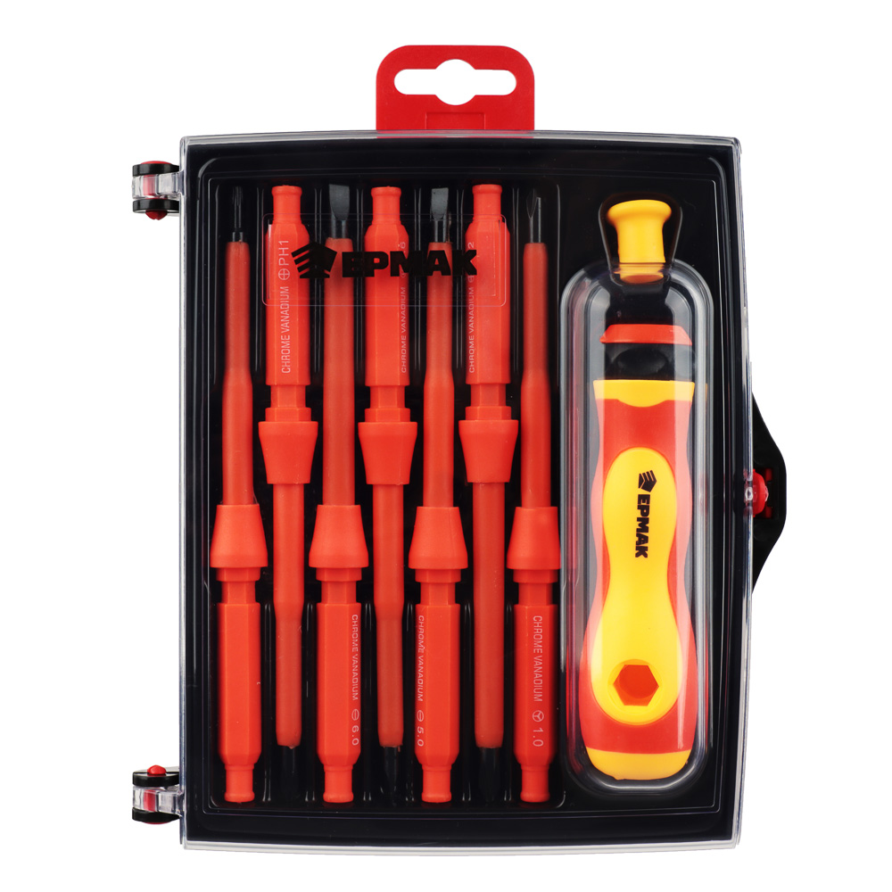 ЕРМАК Набор диэлектрических отверток, 9 предметов, арт.№ 651-246