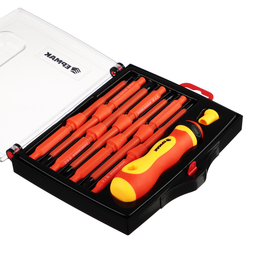 ЕРМАК Набор диэлектрических отверток, 9 предметов, арт.№ 651-246