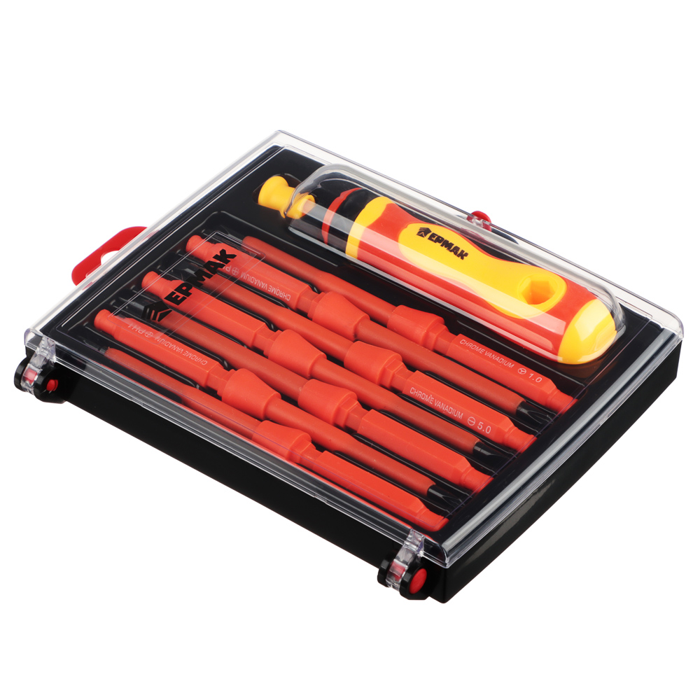 ЕРМАК Набор диэлектрических отверток, 9 предметов, арт.№ 651-246