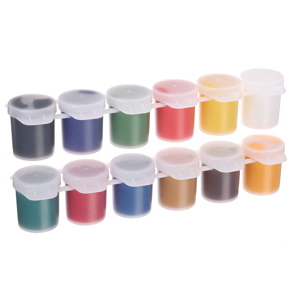 Гуашь 12цв. ЛУЧ "ZOO" баночки по 15мл, скрепленные баночки, 20С 1356-08, арт.№ 231-078