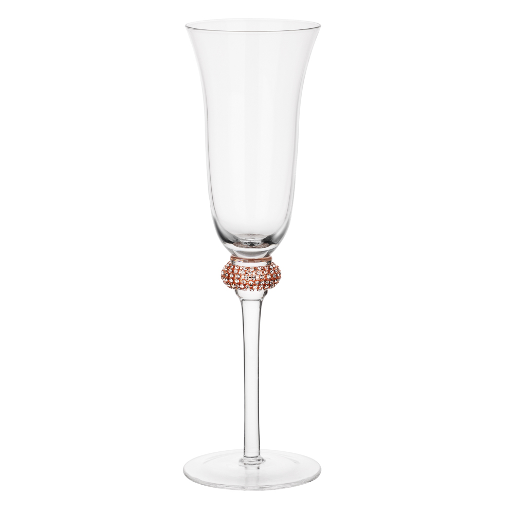 BY COLLECTION White Line Набор бокалов для шампанского, 2шт., 190 мл, 7,5х24 см, стекло, арт.№ 820-857