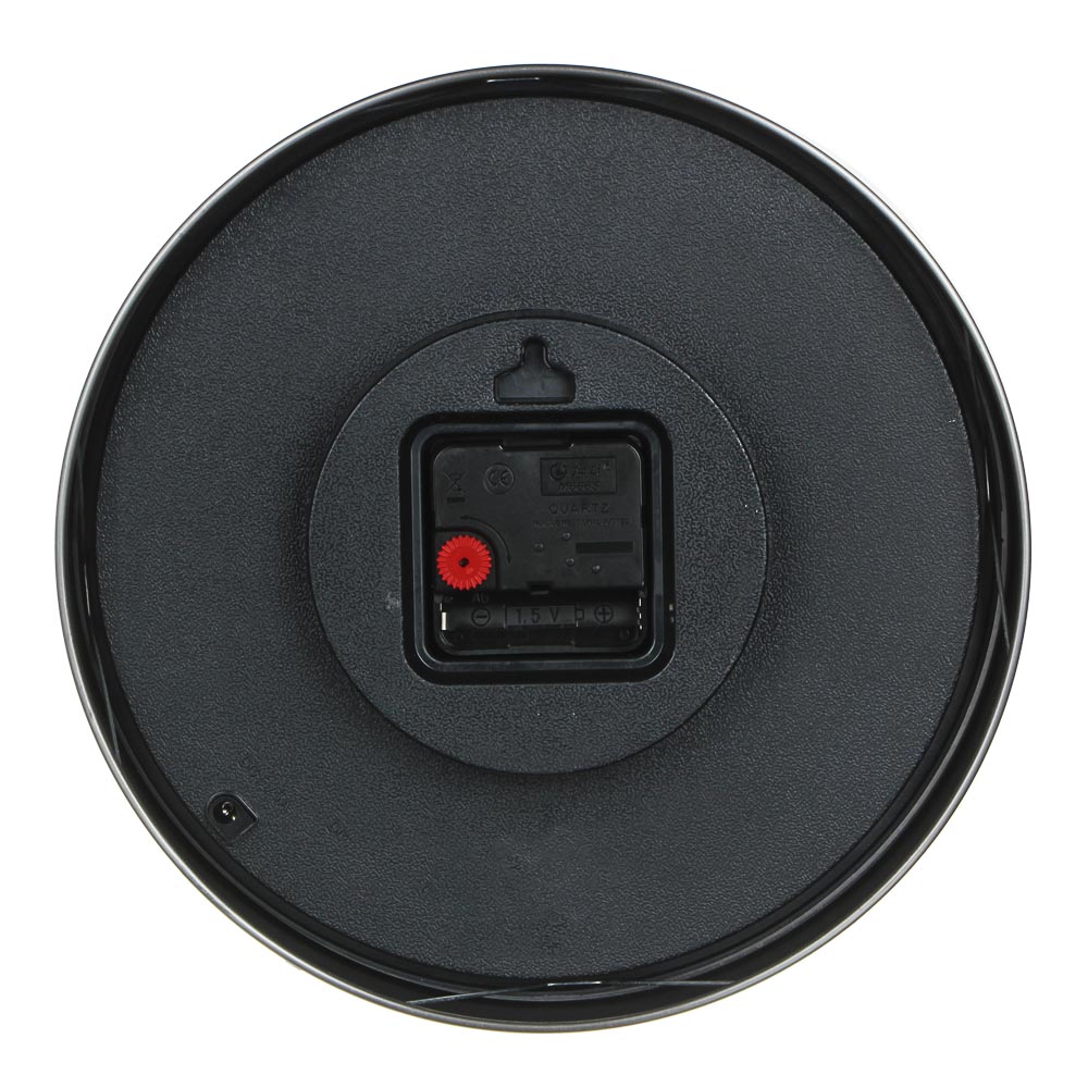 LADECOR CHRONO Часы настенные в металл. ободе со светящимися цифрами и кругом, LED, d=25 см, стекло, арт.№ 581-832