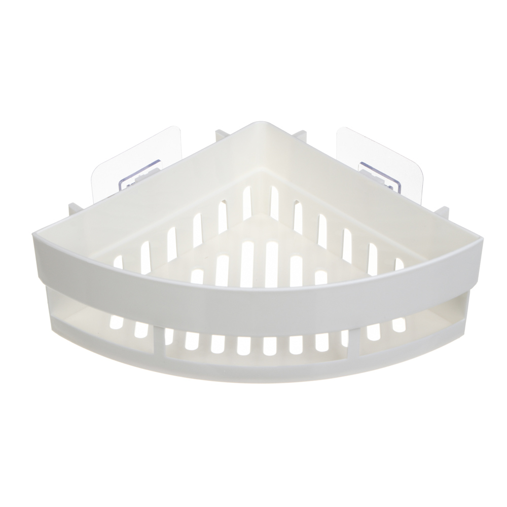 VETTA Classic Полка настенная угловая (малая), пластик, 25x17,5x7 см, молочный, арт.№ 478-279