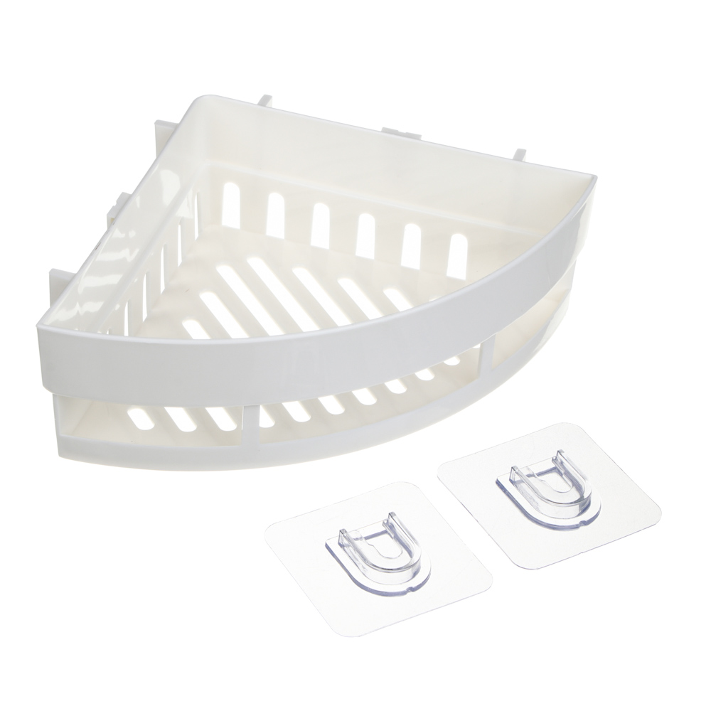 VETTA Classic Полка настенная угловая (малая), пластик, 25x17,5x7 см, молочный, арт.№ 478-279